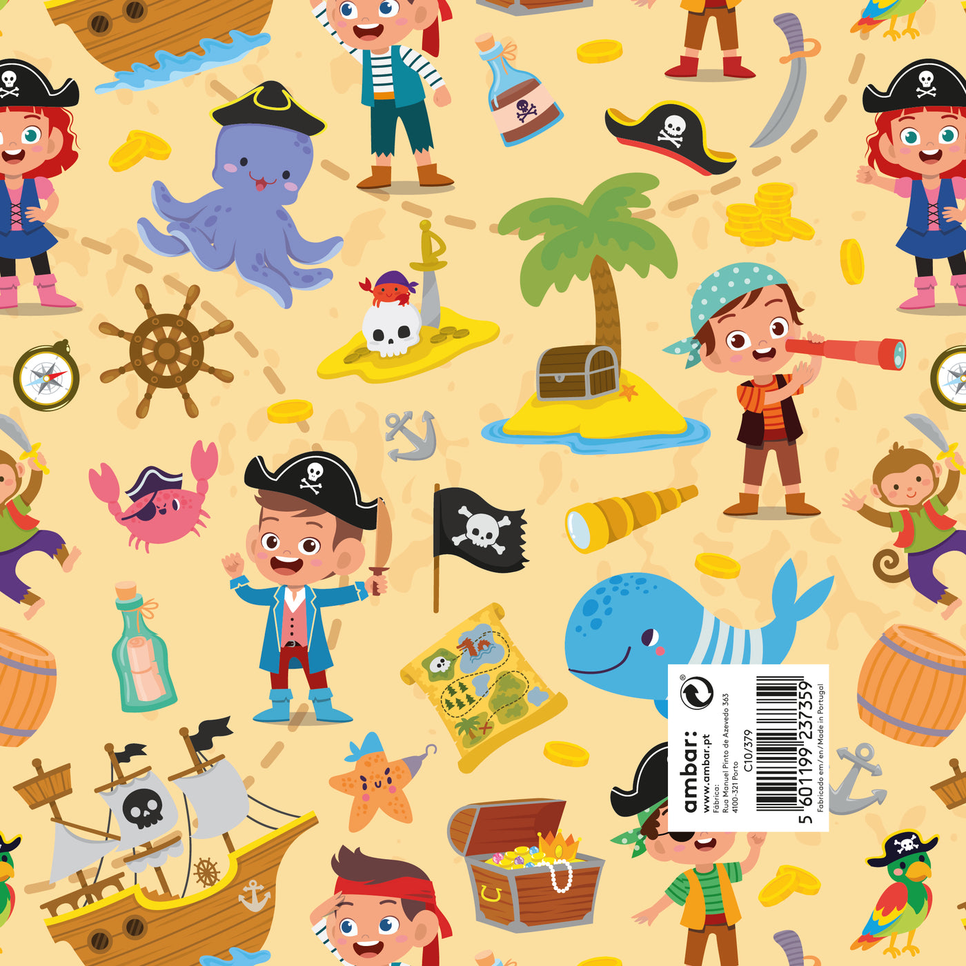 Papel Infantil Pirates C10/379