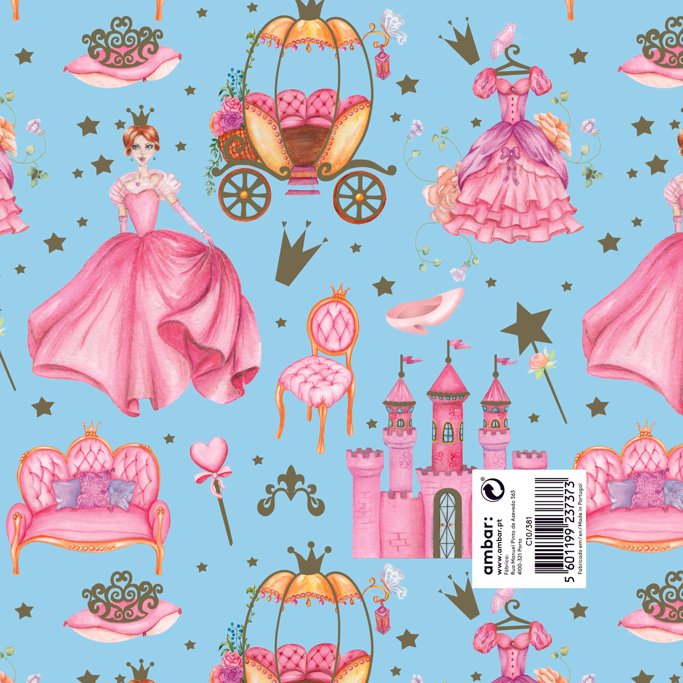 Papel Infantil Princess C10/381