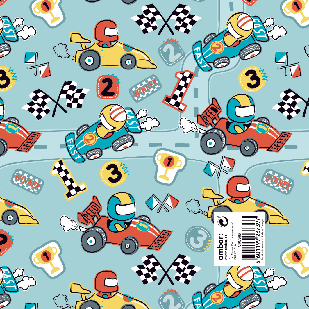 Papel Infantil Car Racing C10/383