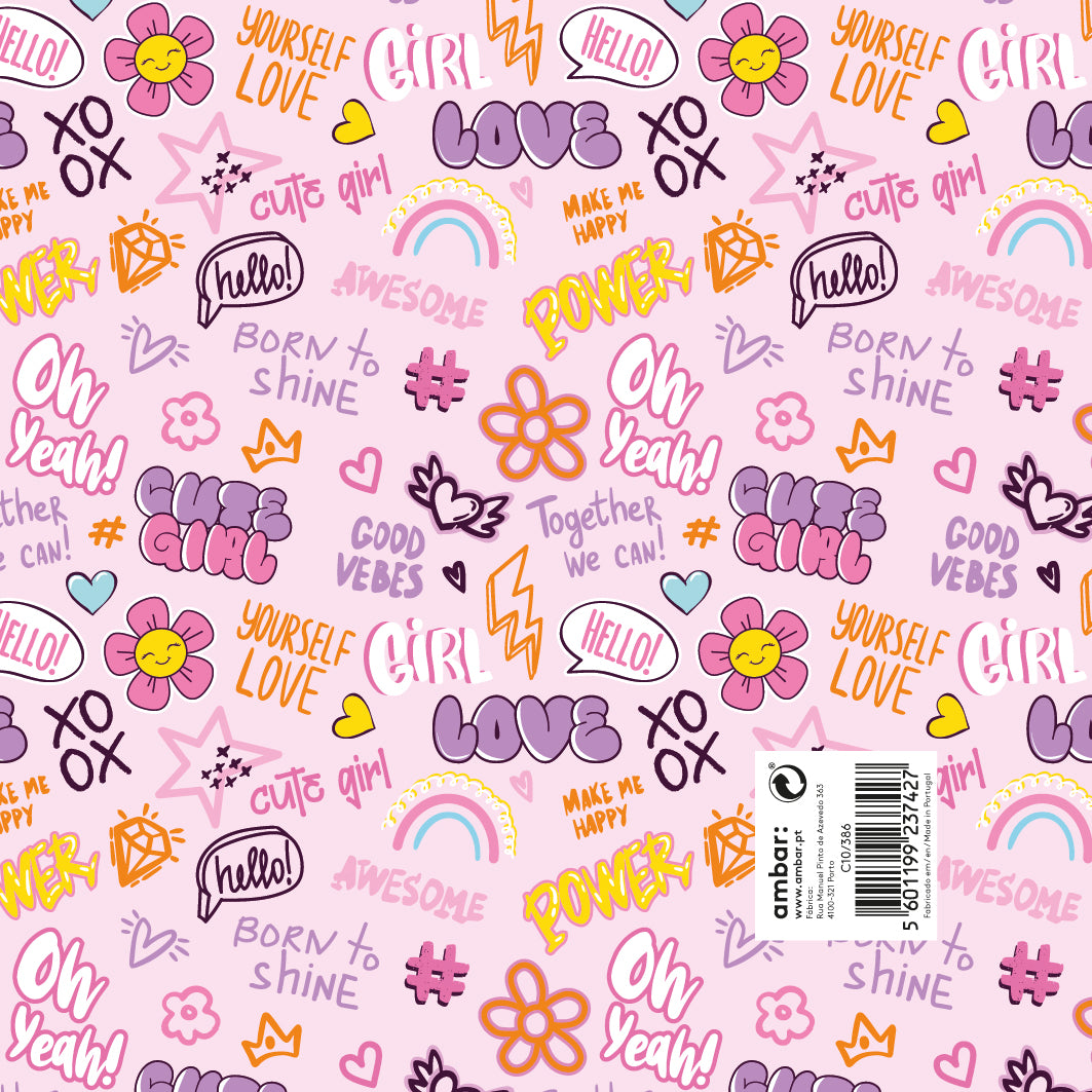 Papel Infantil Cute Girl C10/386