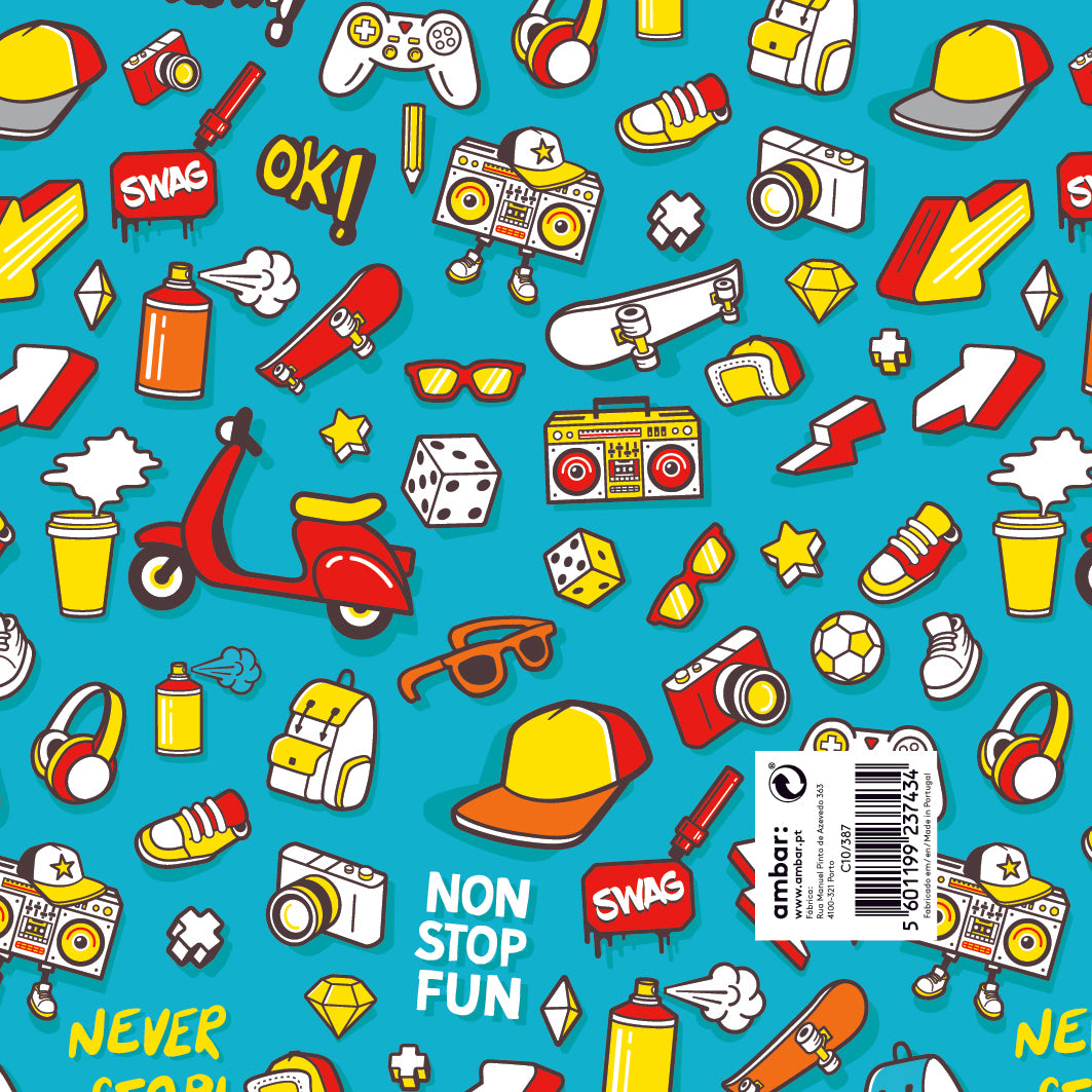 Papel Infantil Never Stop C10/387