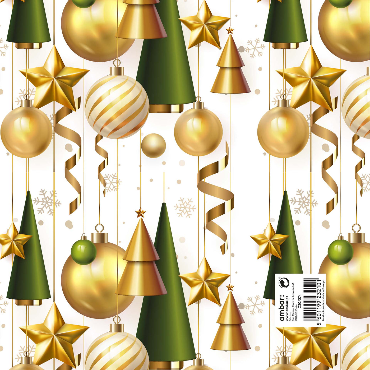 Resma de 25 Folhas de Papel Natal Stylish Christmas C30/374