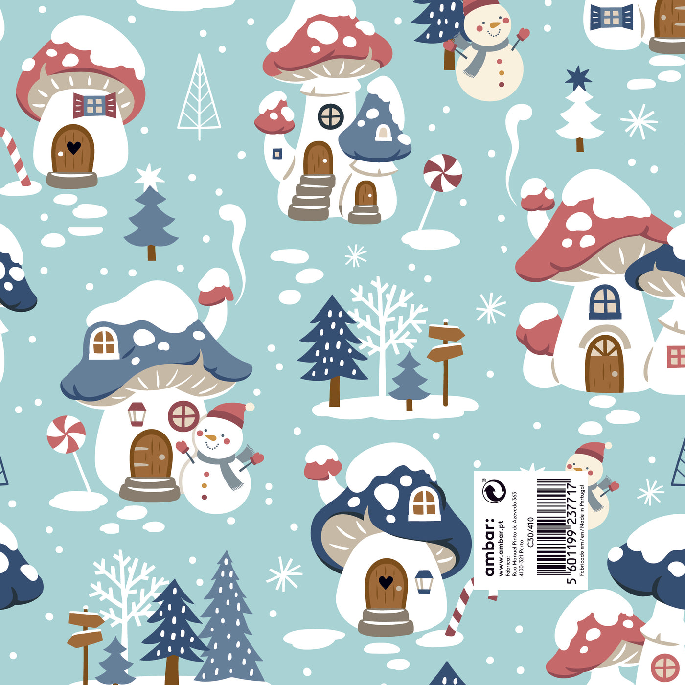 Papel Natal Snowfolk C30/410