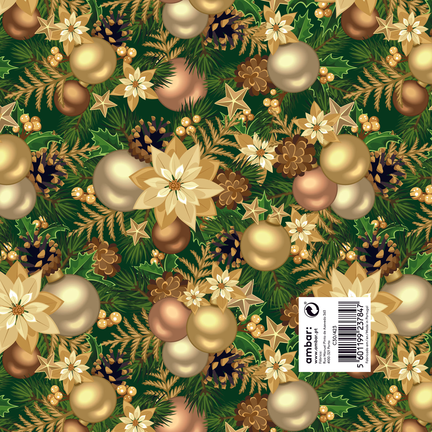 Papel Natal Christmas flower C30/423