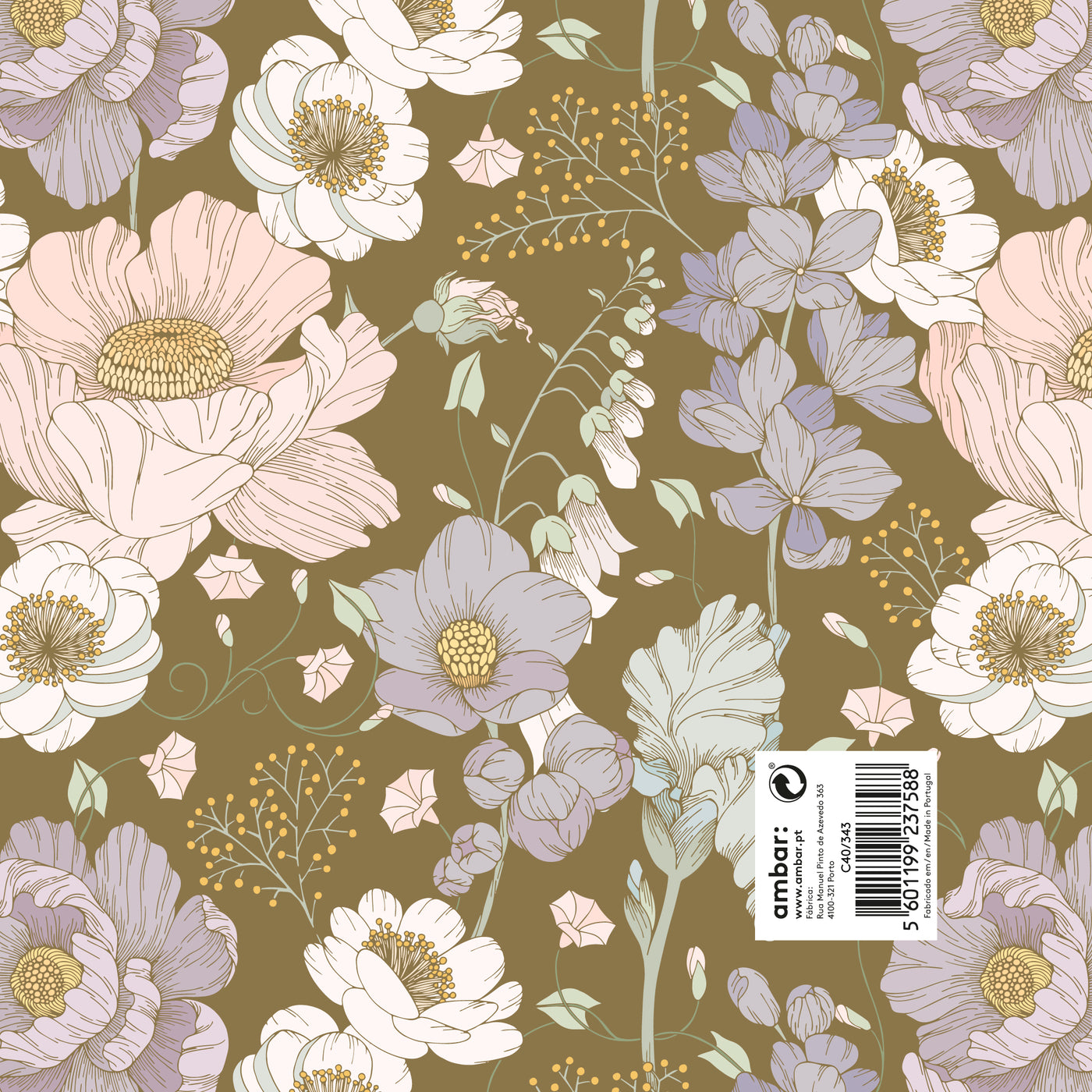 Papel Clássico Bloom in Gold C40/343