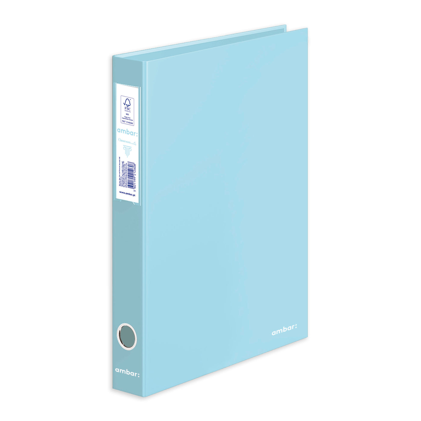 Capa Pastel A4 2 Argolas Lombada Estreita