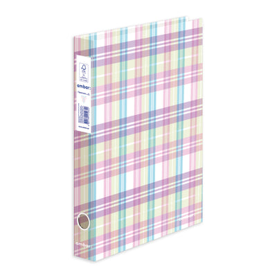 Capa Pastel A4 2 Argolas Lombada Estreita