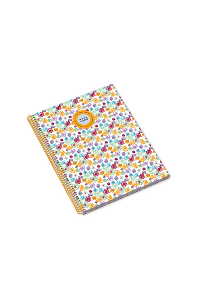 Caderno Espiral Capa Dura A4 80F 100G Teen Moonflower Pautado 23
