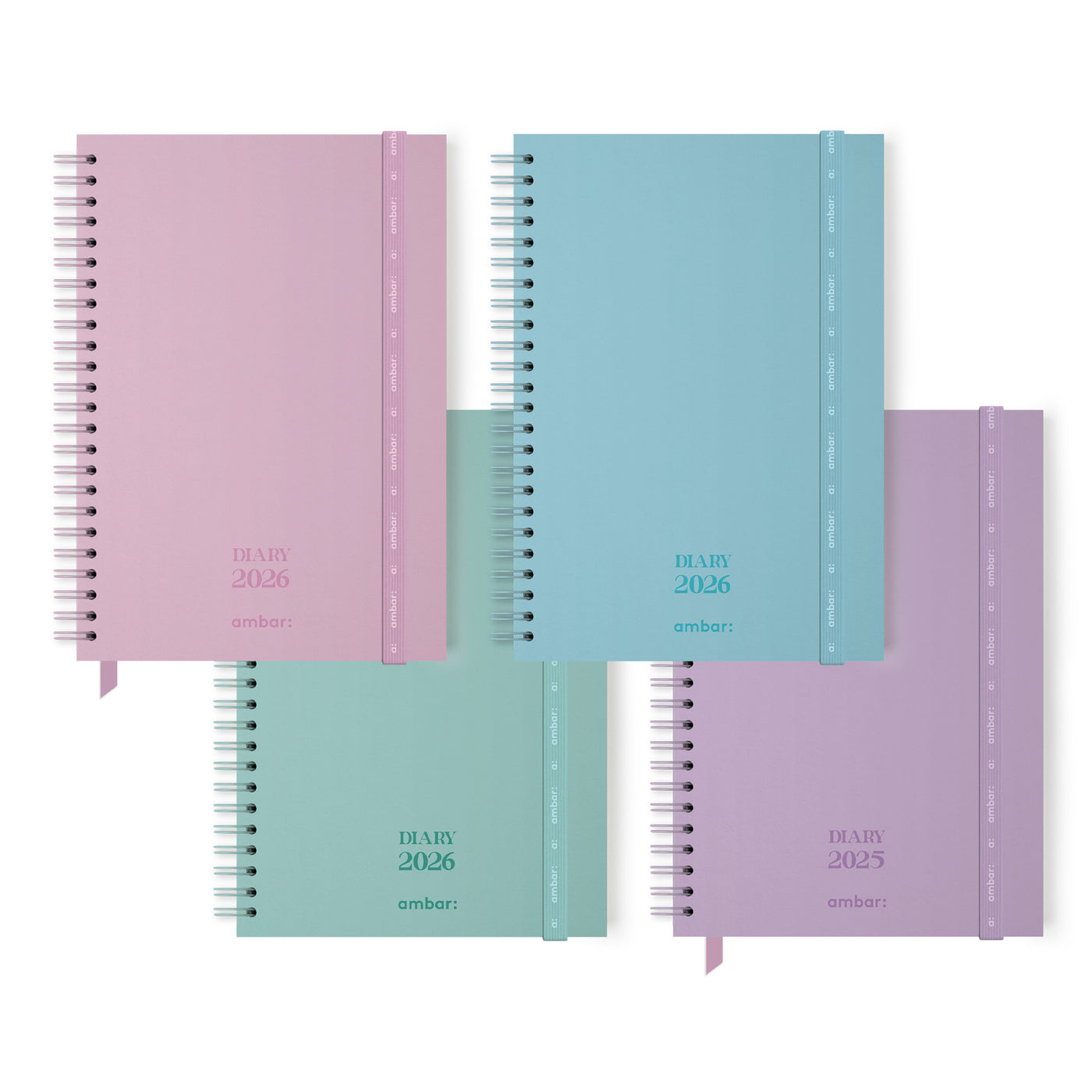 Agenda Secretária Espiral Pastel Colors