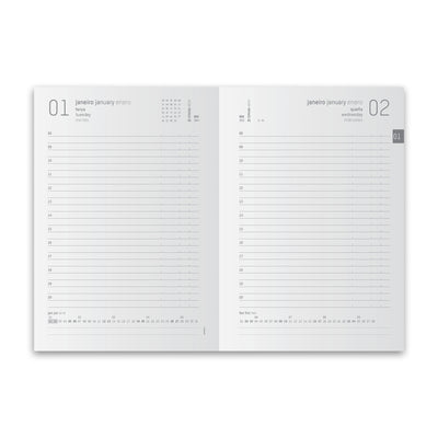 Agenda Secretária 1 Dia Vintage Preta