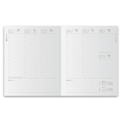Agenda Secretária 1 Semana Vintage Preta