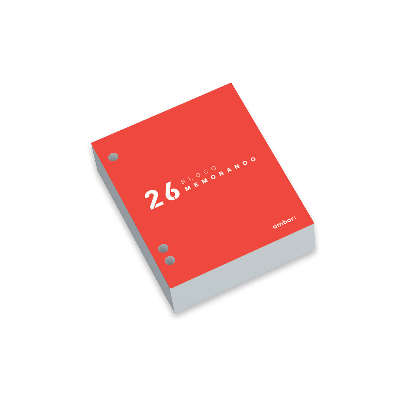 Bloco Memorando Mini 3 Furos 2026
