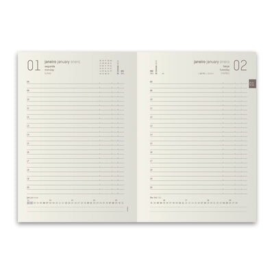 Agenda Mini Secretária Ambar Kraft