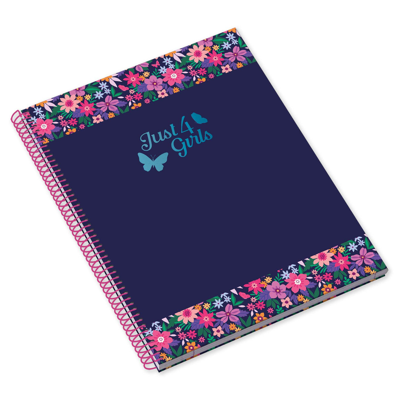 Caderno Espiral Capa Dura A4 80F 100G Just4Girls Pautado