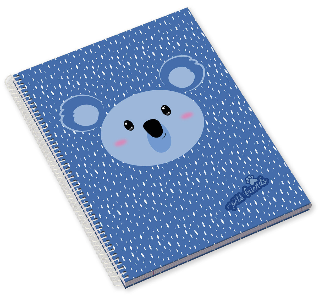 Caderno Espiral Capa Dura A5 80F 90G School Time Boy Pautado