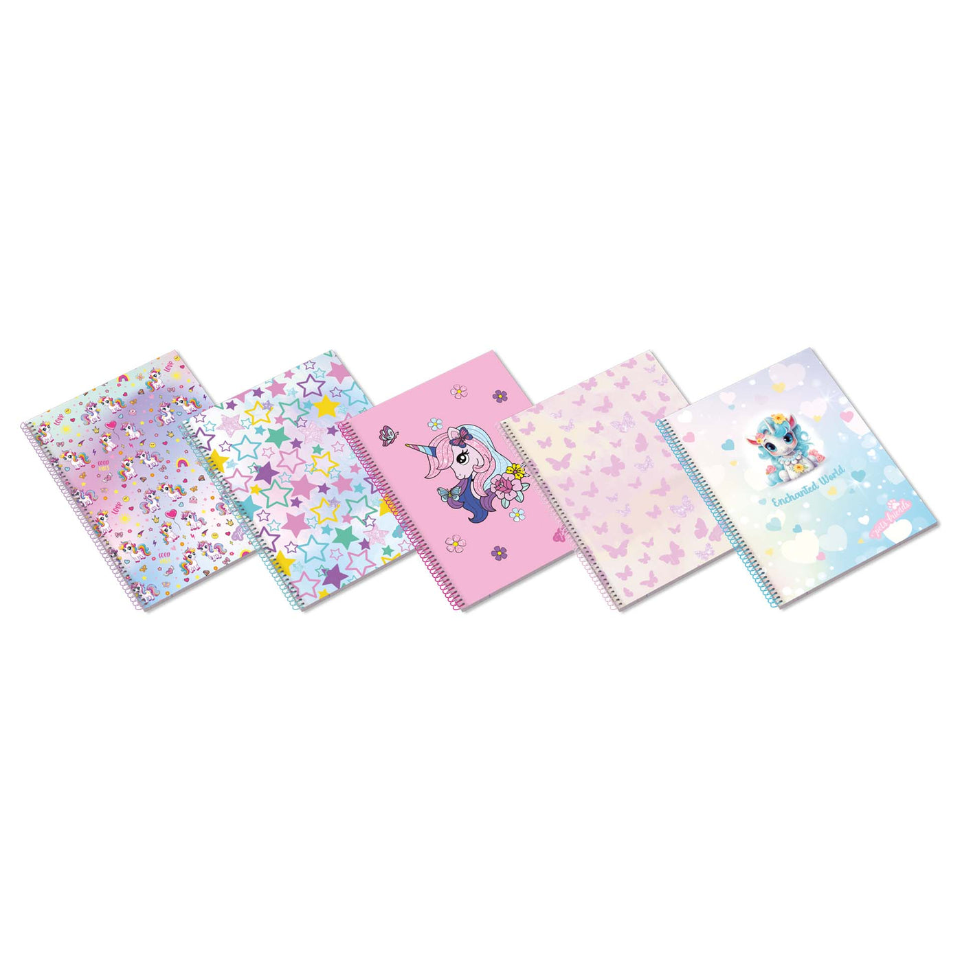 Caderno Espiral Capa Dura A4 80F 100G Enchanted World P