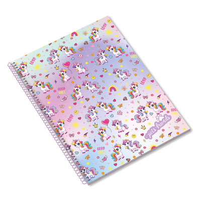 Caderno Espiral Capa Dura A4 80F 100G Enchanted World P