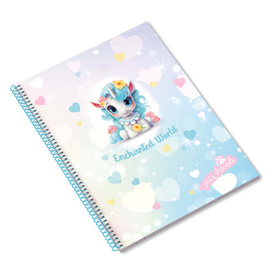 Caderno Espiral Capa Dura A4 80F 100G Enchanted World P