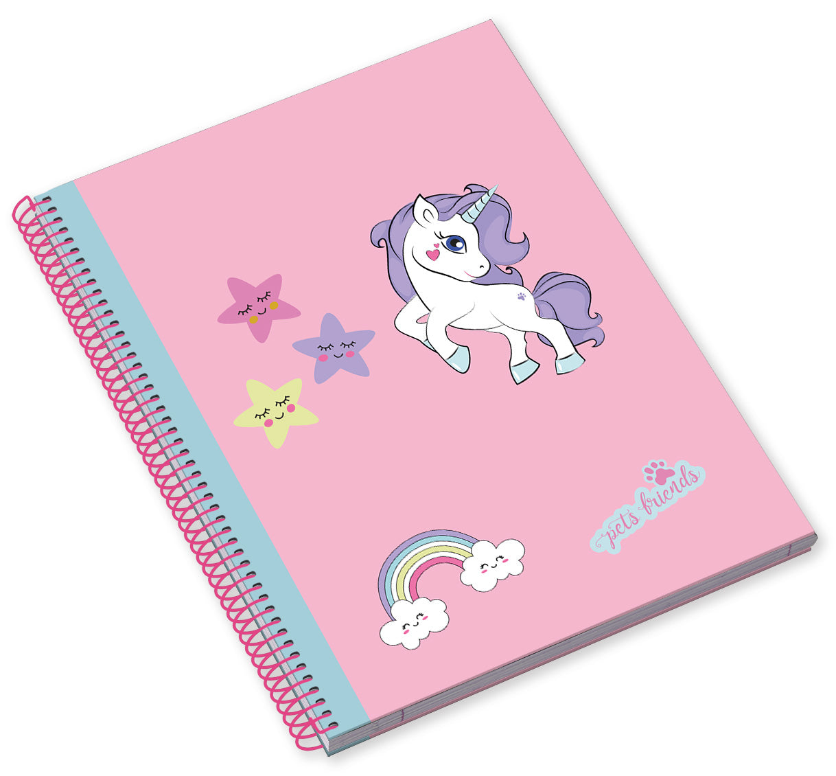 Caderno Espiral Capa Dura A5 80F 90G Believe in Dreams Pautado