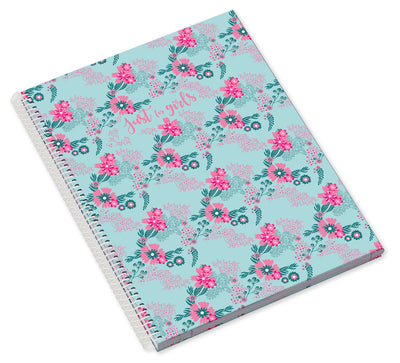 Caderno Espiral Capa Dura A5 80F 90G Just4Girls Pautado 24