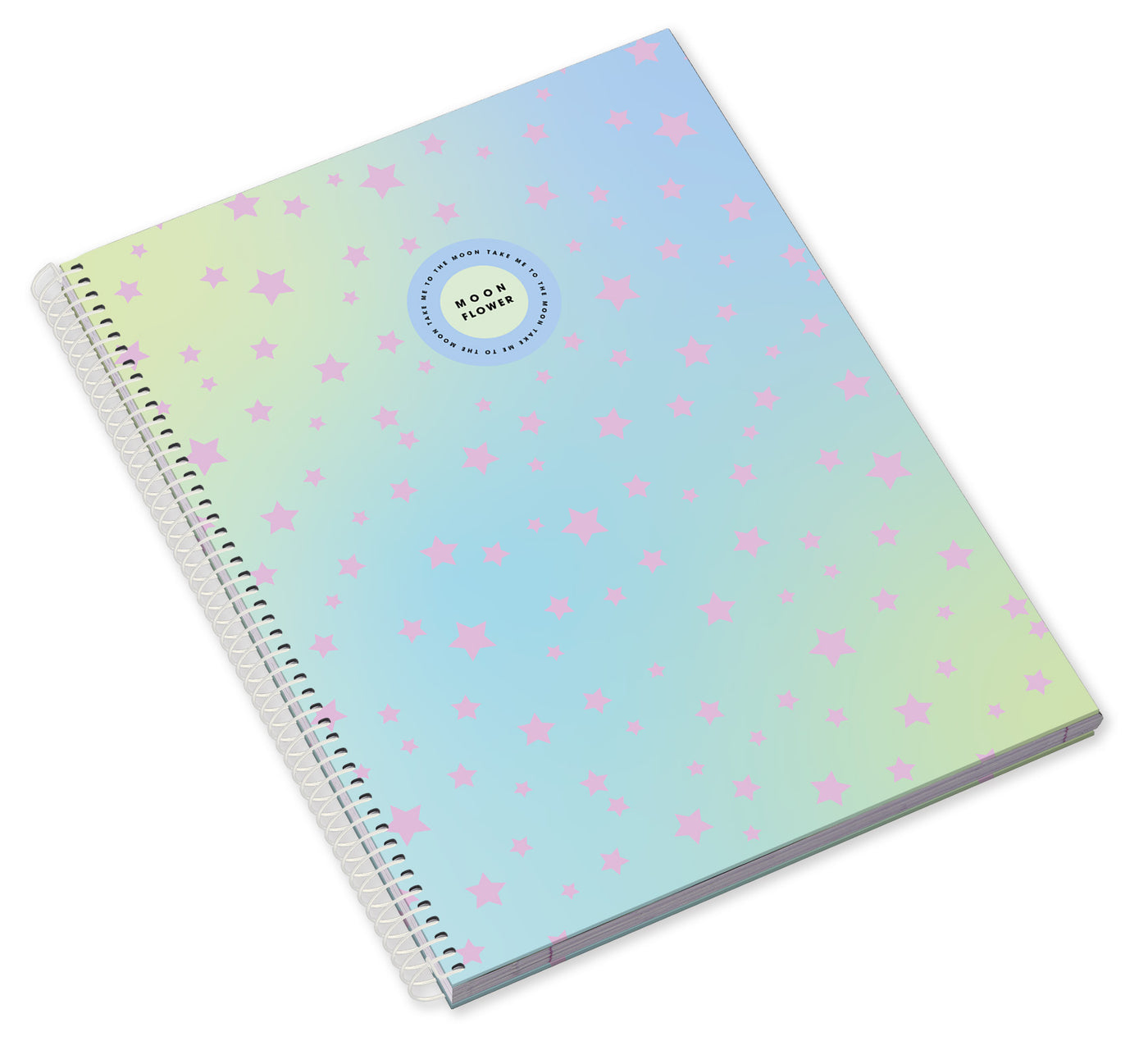 Caderno Espiral Capa Dura A5 80F 90G Teen Moonflower Pautado 24