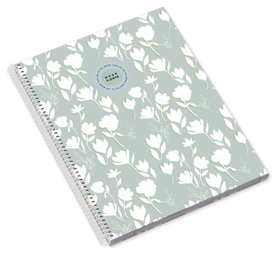 Caderno Espiral Capa Dura A5 80F 90G Teen Moonflower Quadriculado 24