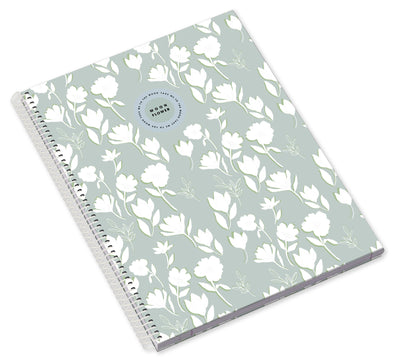 Caderno Espiral Capa Dura A4 80F 90G Teen Moonflower Pautado 24