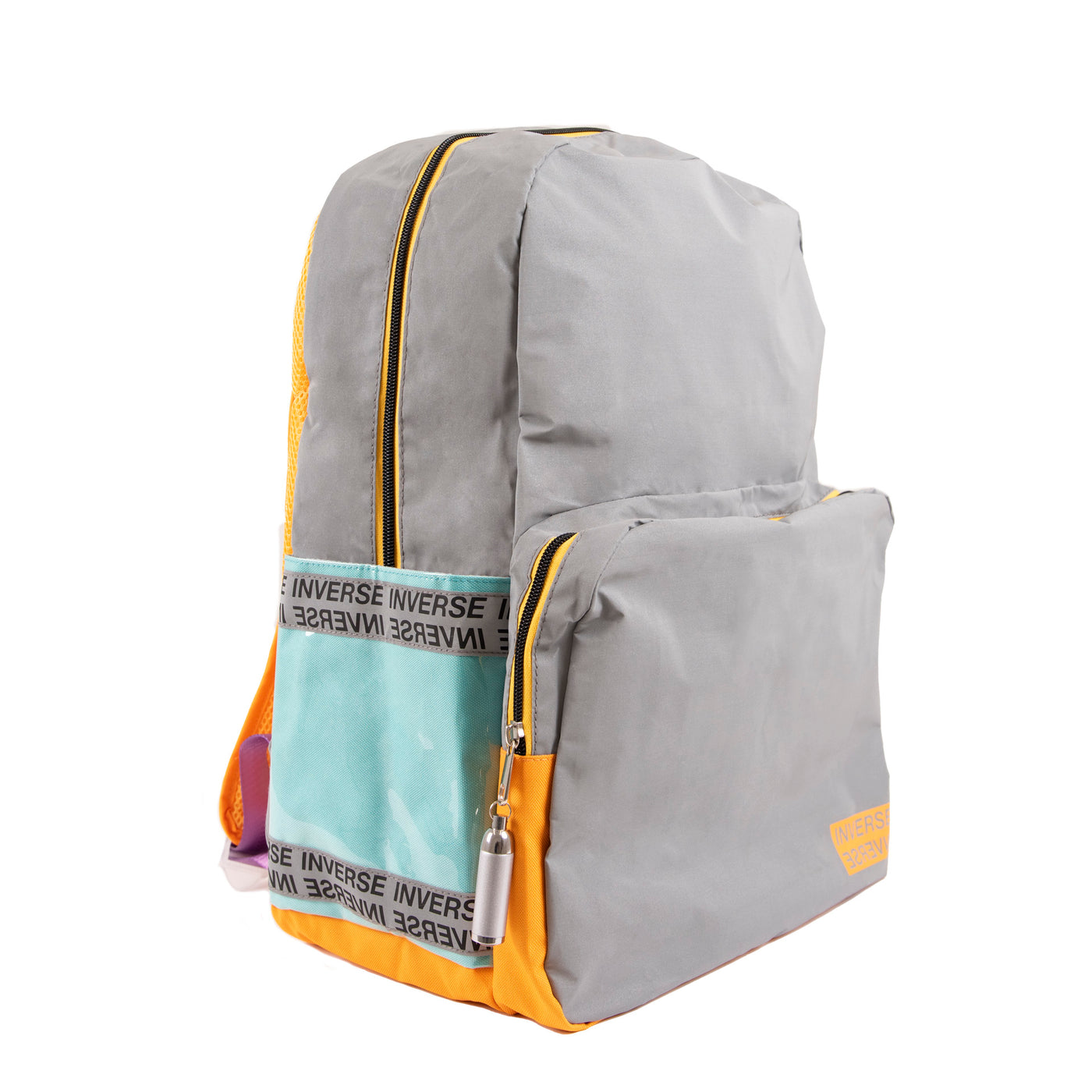 Mochila 2 Fechos Campus Grey Inverse