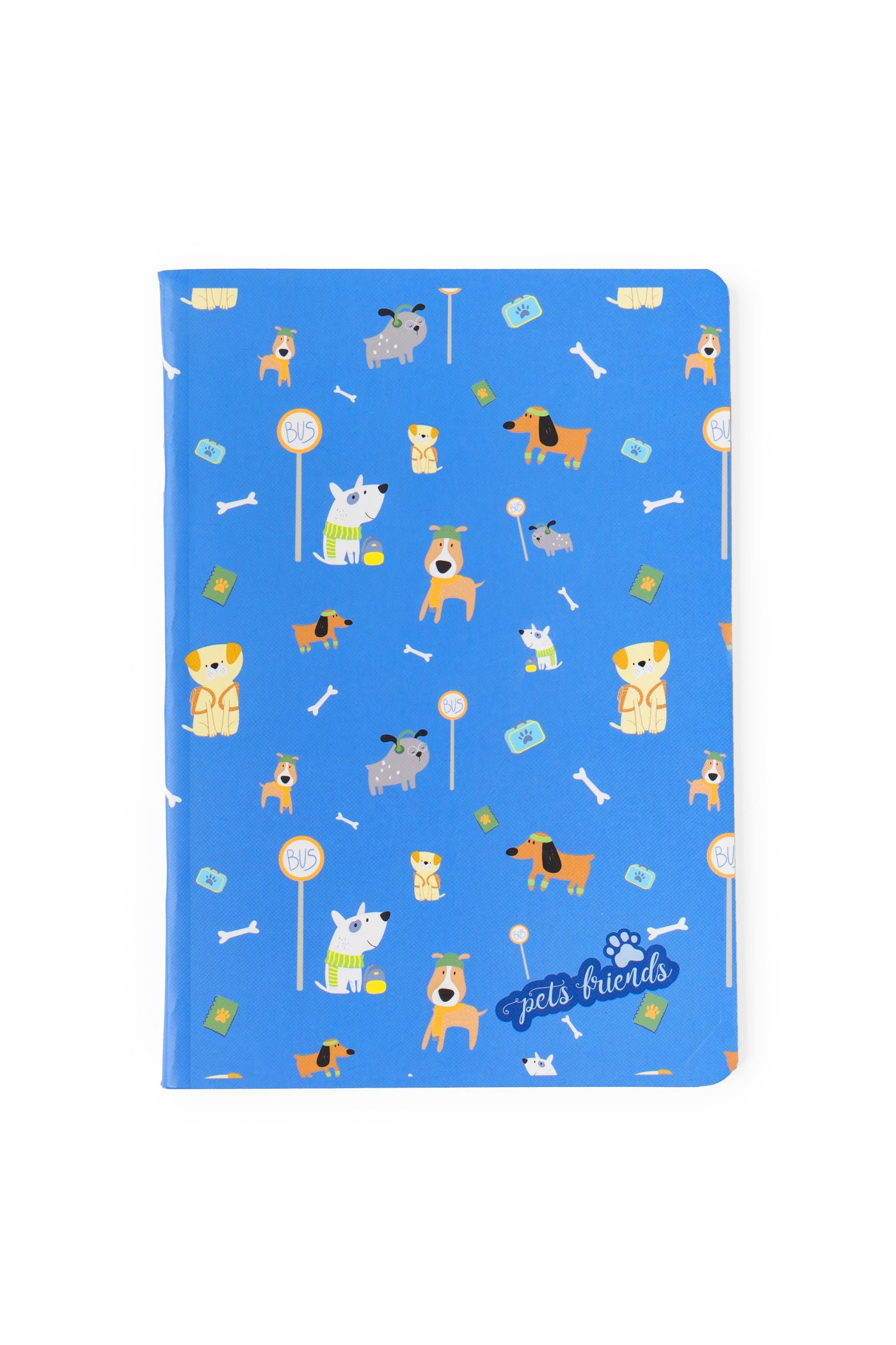 Caderno Agrafado A5 48F 90G Dog Person Boy Pautado 23