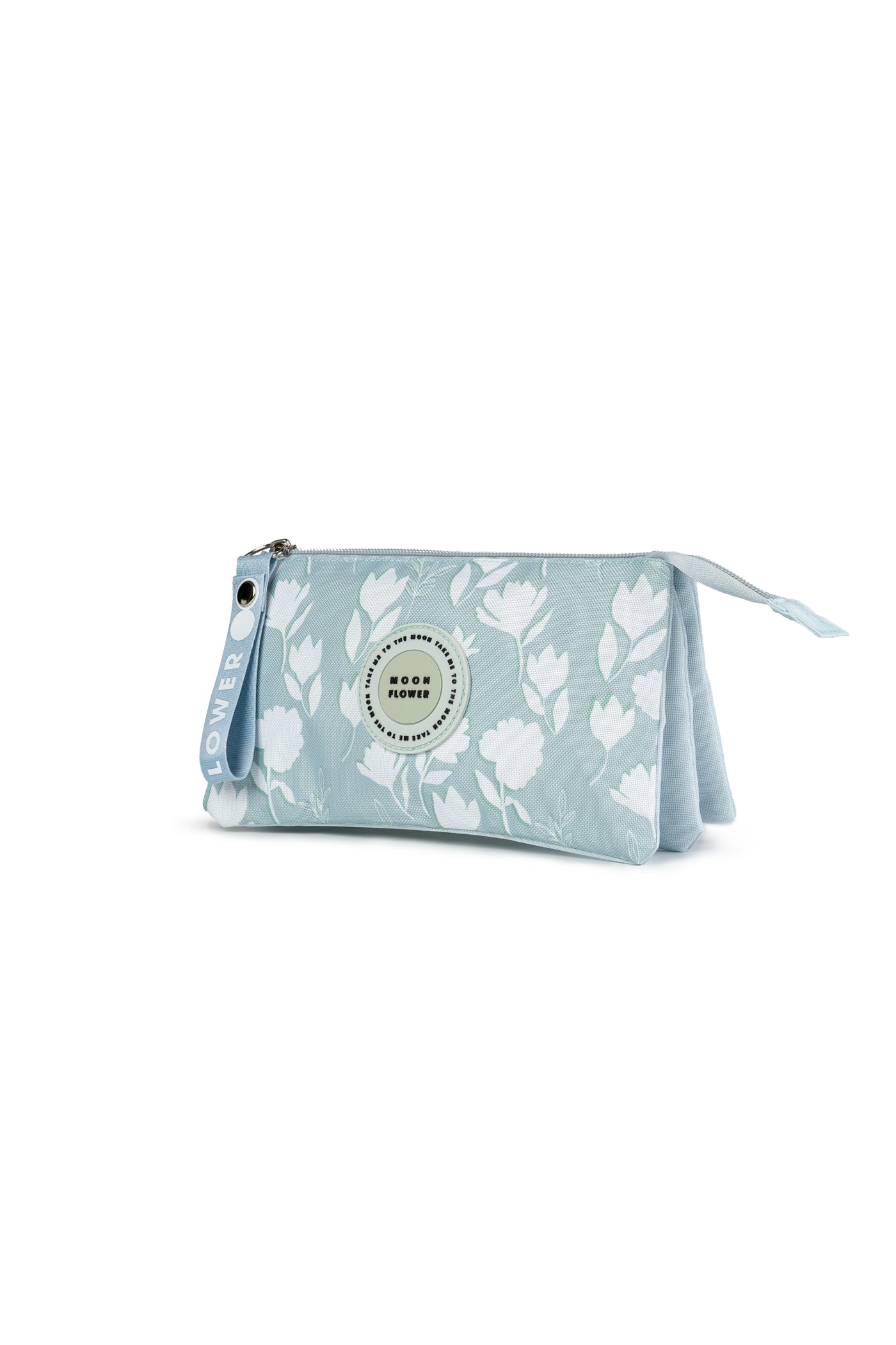 Bolsa Retangular Tripla White Flowers Teen Moonflower