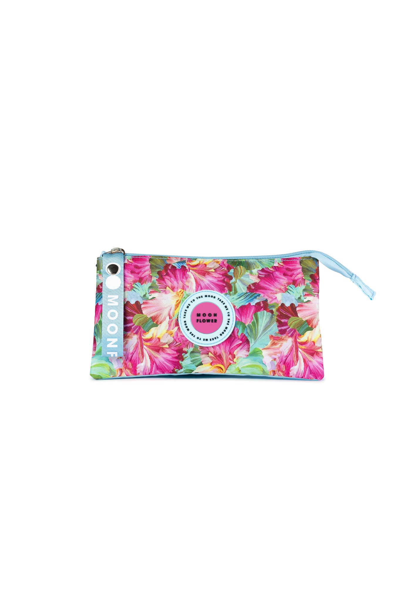 Bolsa Retangular Tripla Tropical Flowers Teen Moonflower