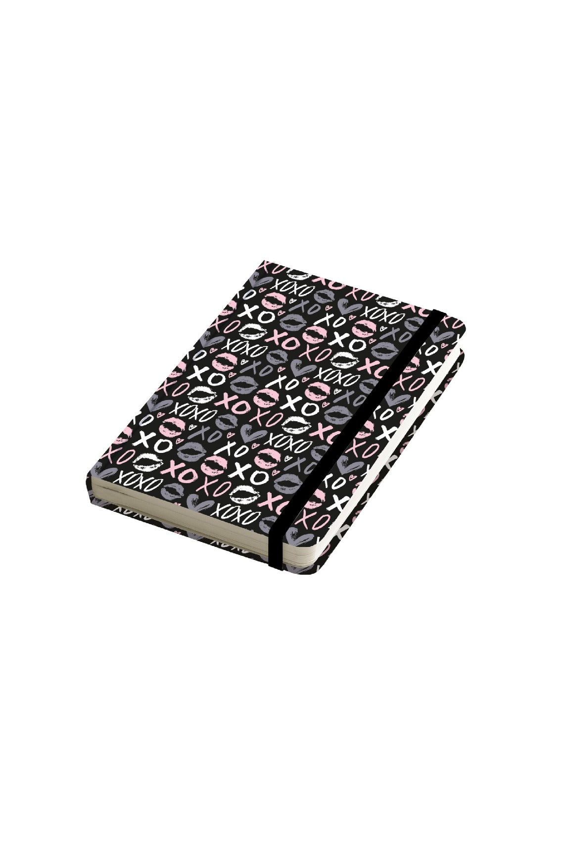 Notebook Tapa Forrada con Elastico A5 XOXO Rayado 