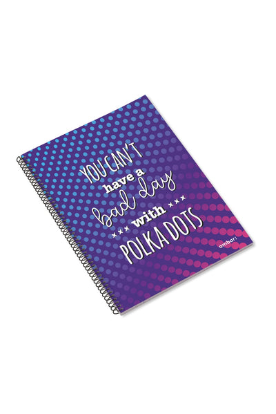 A4 Spiral Book Polipro Think Dots Lined