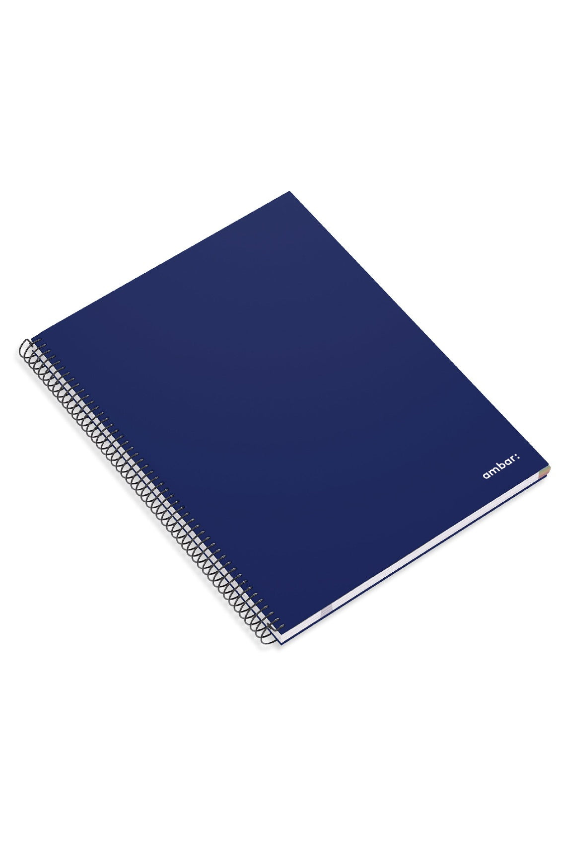 A4 Hardcover Spiral Book Ambar Blue Lined