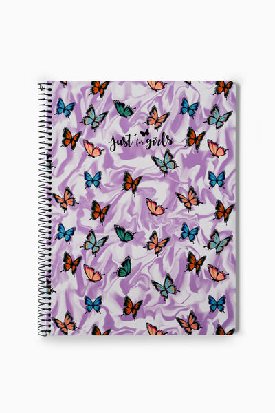 Caderno Espiral Pautado A4 Just4Girls Lilac