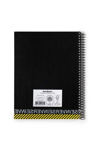 Caderno Espiral A5 Capa Dura Quadriculado Inverse Campus