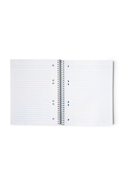 Caderno Espiral Capa Dura Elástico A5 Lusa Pautado